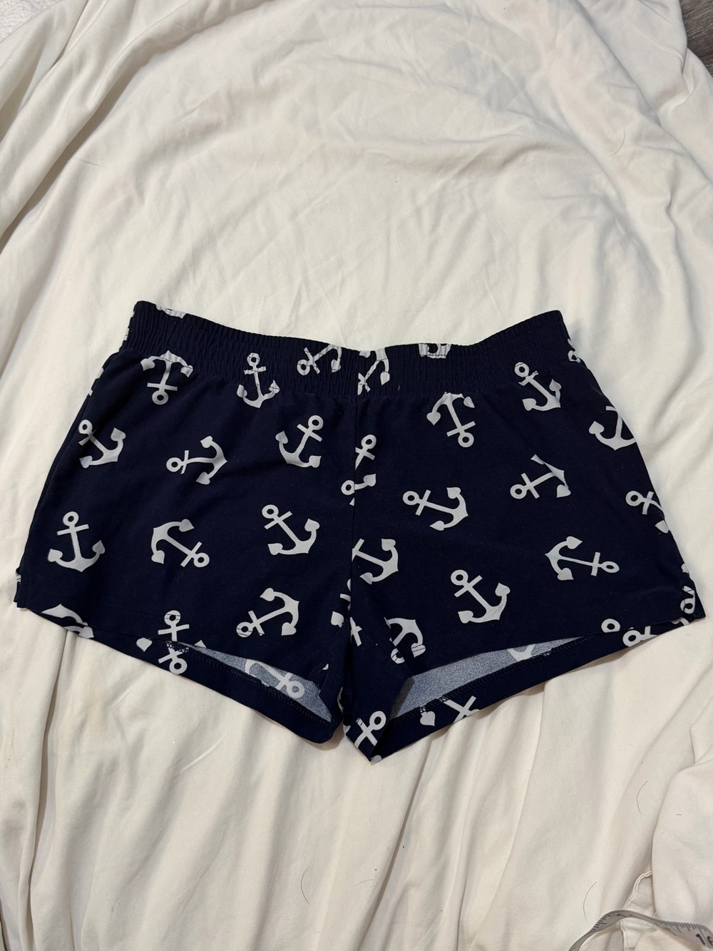 Xhilaration Navy Anchor Print Athletic Lounge Shorts